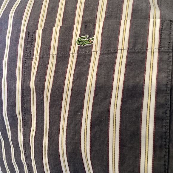 Men’s Sze 46 Lacoste Long Sleeve Button Down Shirt-Excellent Preowned Condition - Picture 3 of 5